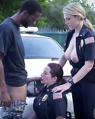 Police gang bang and milf nylon handjob We are the Law my niggas, and the law needs black