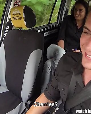 CzechTaxi Multiple Female Orgasm in the Backseat